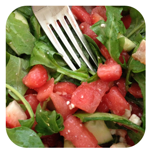 Southern Summer Salad <br>(Bacon + Strawberries = Heaven)